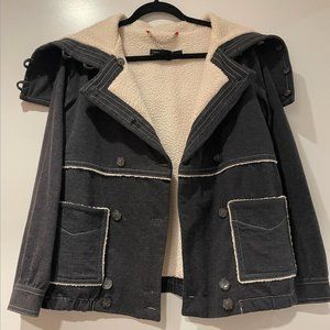 MARC BY MARC JACOBS SHEARLING KNIT JACKET SIZE S